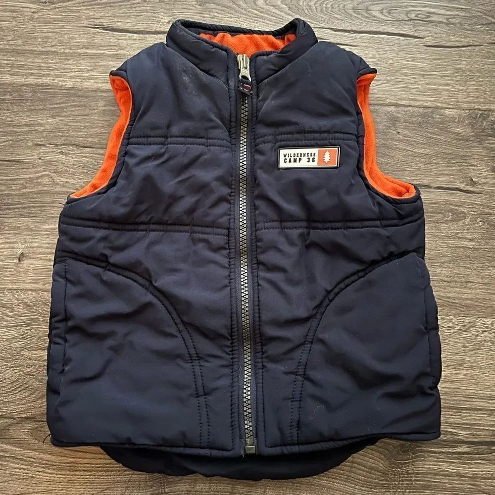 Carter's Boys Winter Fleece Lined Zipper Vest 2t
